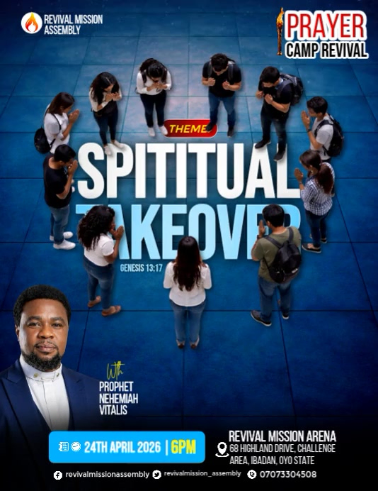 Spiritual Revival Event Flyers Template | PosterMyWall