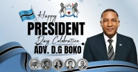 Blue Professional President Day Facebook Shared Image template