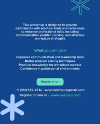 Blue Professional Professional Skills Workshop Instagram Portrait template - Page 2