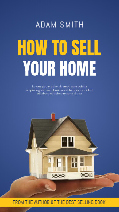 Blue Professional Real Estate Ebook Cover Instagram Story template