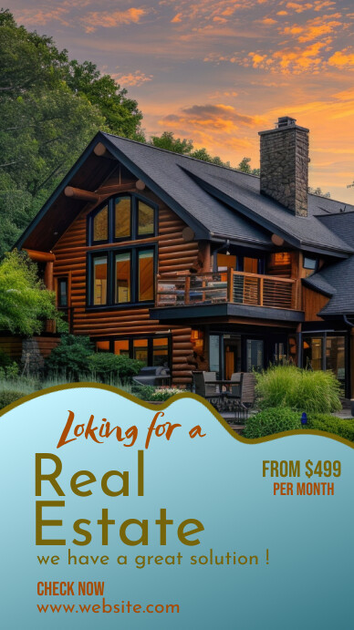 Copy of Blue Professional Real Estate Instagram Story | PosterMyWall