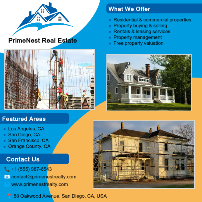 Copy of Blue Professional Real Estate Services Instagram Post ...
