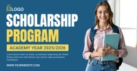 Blue Professional Scholarship  Facebook Shared Image template