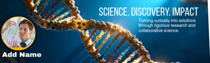 Blue Professional Scientist Profile Cover Page Linkedin Background ...