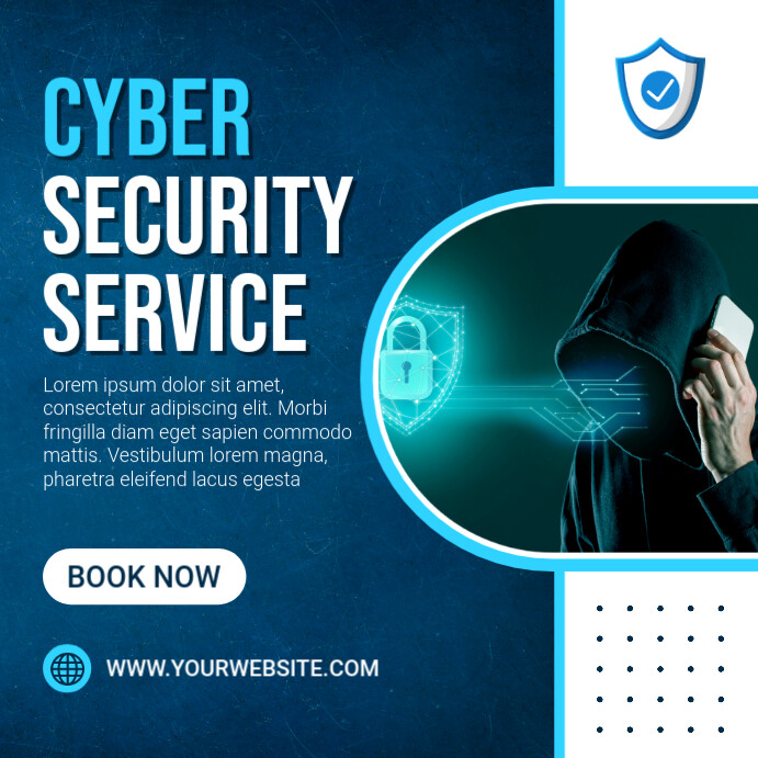 Copy of Blue Professional Security Instagram Post | PosterMyWall