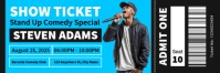 Blue Professional Show Ticket Twitter Banner template