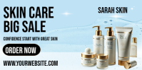 Blue Skin Care Sale Eventbrite Banner Template