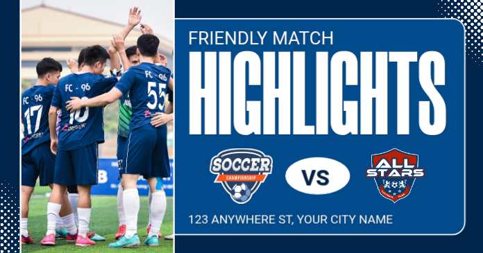 Soccer Match Highlights Template | PosterMyWall