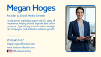Bleu Social Media Marketing Besigheidskaart Template - Page 2