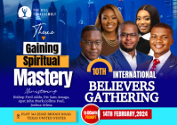 Blue Spiritual Gathering A1 Template