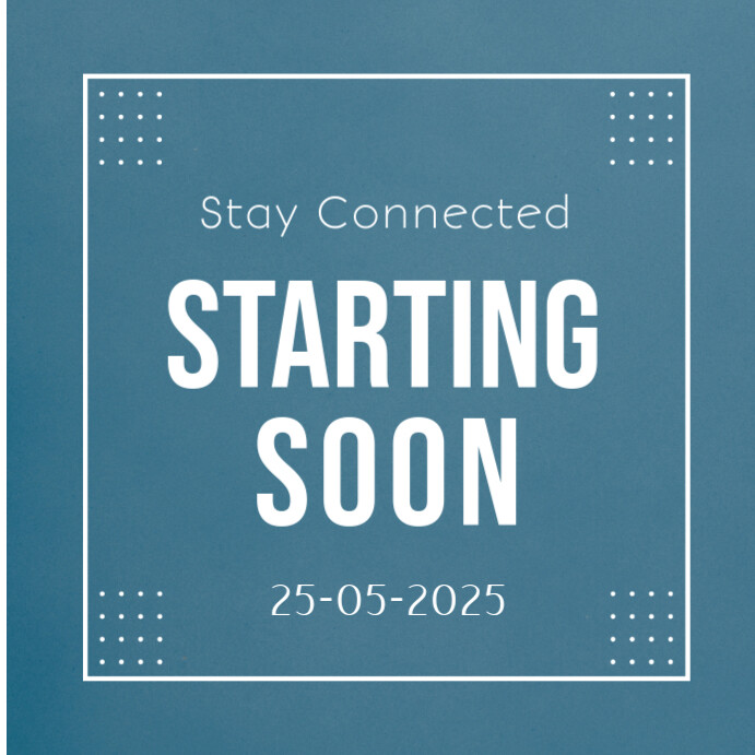 Plantilla de Blue Professional Starting Soon Announcement Instagram ...