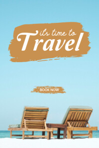 Blue Professional Travel And Itenary Poster Iphosta template