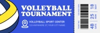 Blue Professional Volleyball Tournament Twitter Banner Twitter-Kopfzeile template