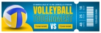 Blue Professional Volleyball Tournament Twitter Banner Twitter-Kopfzeile template