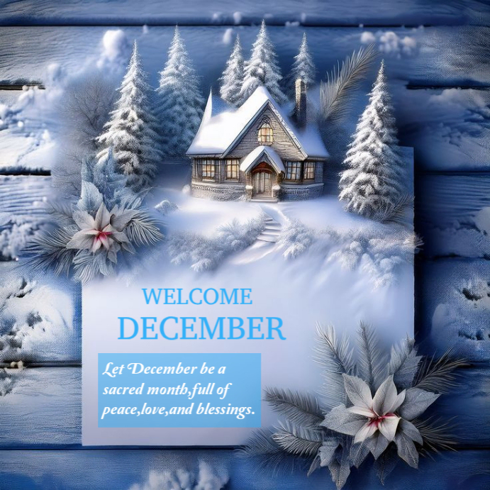 December Welcome Message Template | PosterMyWall