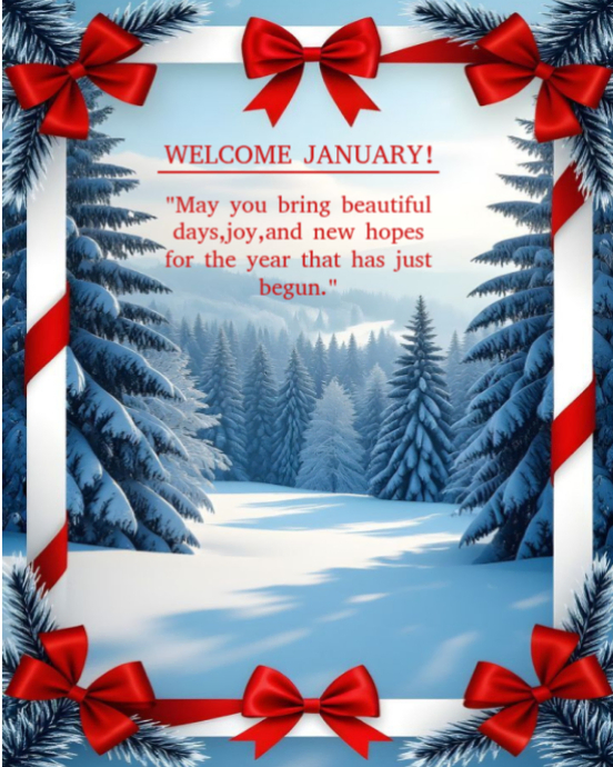 Welcome January Template | PosterMyWall