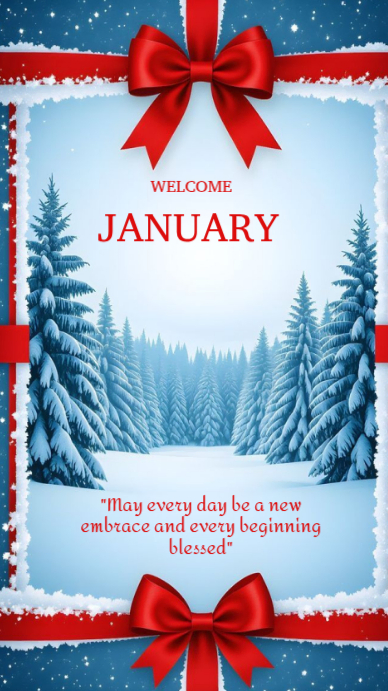 Welcome January Template | PosterMyWall