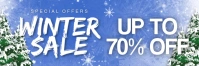 Blue Professional Winter Sale Email Header E-poskop template