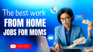 蓝色 Blue Professional Work From Home Youtube Thumbnail YouTube-miniature Template