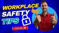 Blue Professional WORK PLACE Youtube Thumbnai template