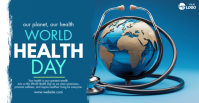 Blue Professional World Health Day Facebook Event Cover template