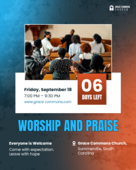 Azul Worship and Praise Event Instagram Portrait Template - Page 5