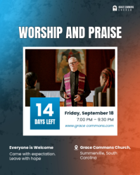 Azul Worship and Praise Event Instagram Portrait Template - Page 1