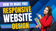 Blue Professional Youtube Thumbnail template