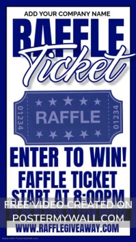 Custom Raffle Reel RAFFLE Tickets Template | PosterMyWall