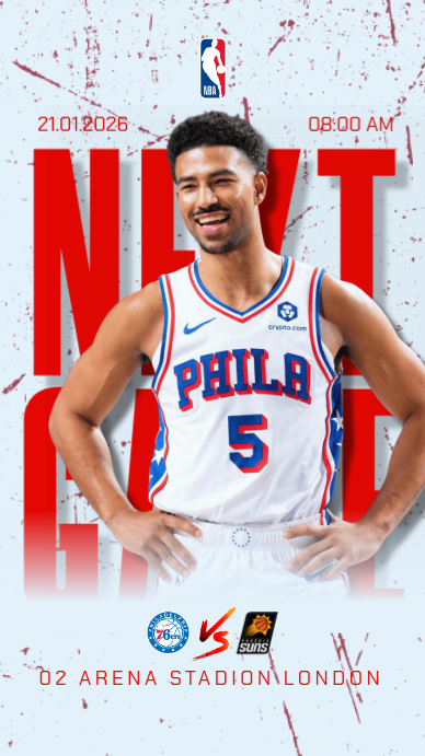 Blue red Modern & Minimal Nba League Instagram Story Template ...