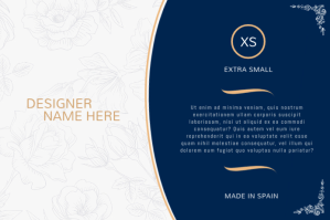 Morado Blue Retail Label Label Template