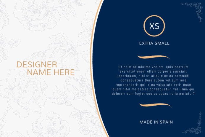 Blue Retail Label Template | PosterMyWall