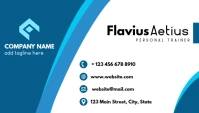 blue shades professional business card design template