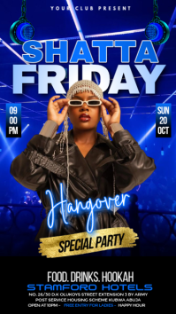 Blue Shatta friday hangover Instagram Story template