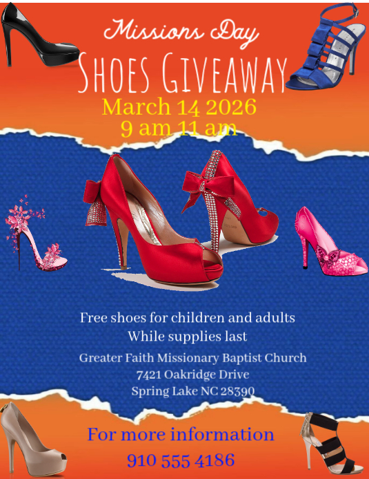 Blue Shoe Giveaway Event Flyer Template | PosterMyWall