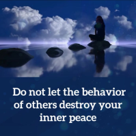Blue Sky Meditation Video Template Instagram Post