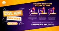 Purple Social Media Contest Facebook Post template
