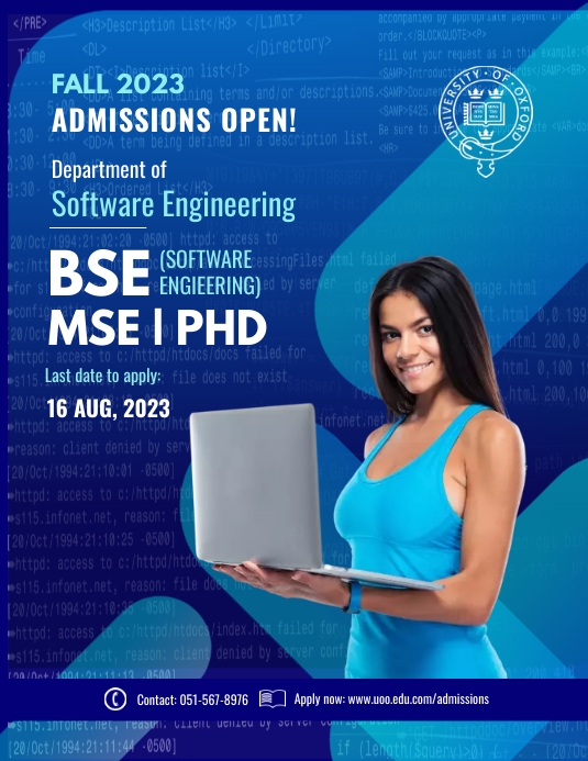 Blue Software Engineering Flyer Design Template | PosterMyWall