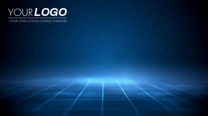 Blue Space Perspective Zoom Background Video Isethulo (16:9) template