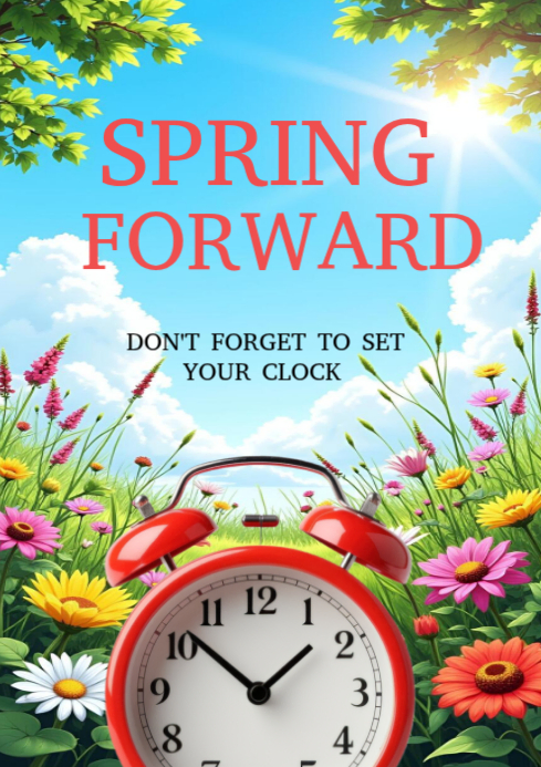 Daylight Saving Time Reminder Template | PosterMyWall
