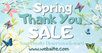Blue Spring Sale Facebook Ad Reklama na Facebooka template