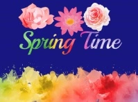 Blue Spring Time Video Flyer Yard Sign template