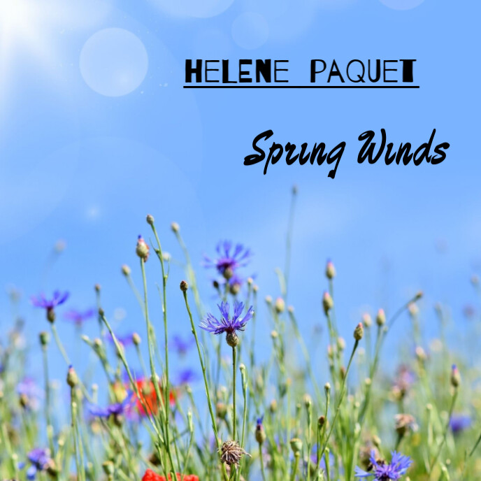 Album Covers Spring Blue Spring Winds Album Cover Template | PosterMyWall