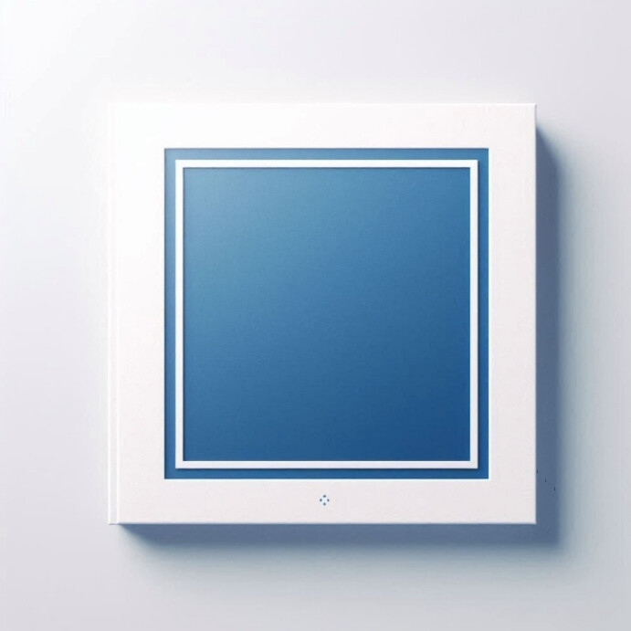 Blue square frame Template | PosterMyWall