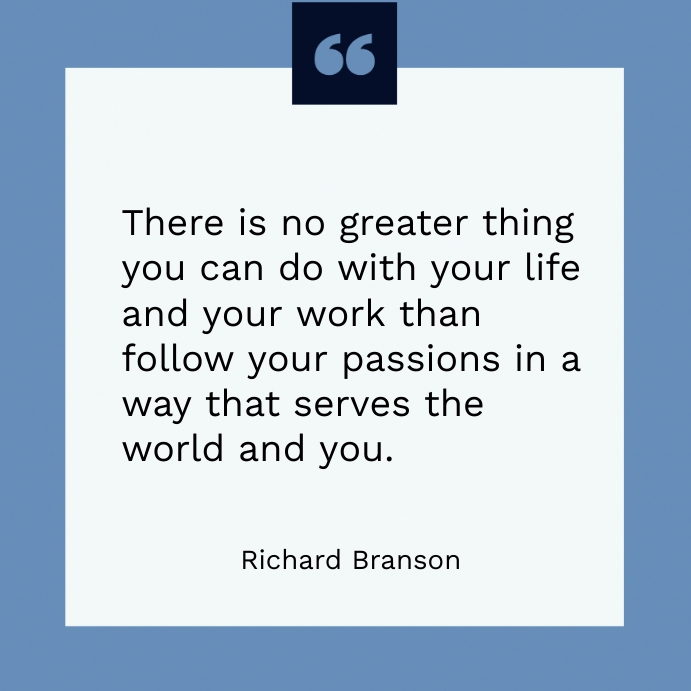 Copy of Blue square motivation quote instagram post | PosterMyWall