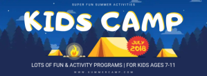 Lila Kids Summer Camp Facebook Cover Photo Template