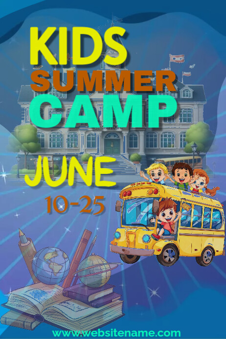 Copy of Blue Summer Camp Poster | PosterMyWall