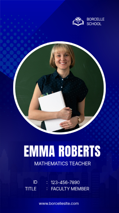 School Faculty Id Template | PosterMyWall