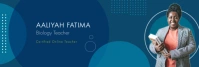 Blue Teacher LinkedIn Banner template
