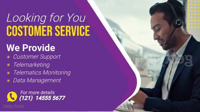 Blue  Technical Support , Twitter Post template